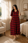 طقم بيت نسائي قطن مريح وناعم M-6XL